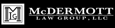 McDermott Law Group white horizontal Logo with black background