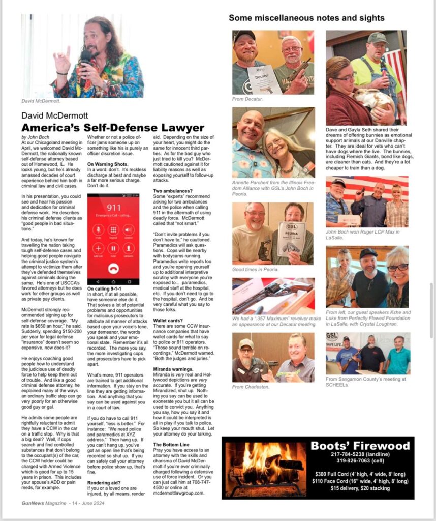 Magazine article about attorney David McDermott